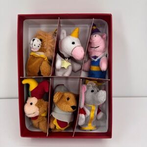 Restoration Hardware Royal Finger Puppets Set of Six Plush Medieval Characters
